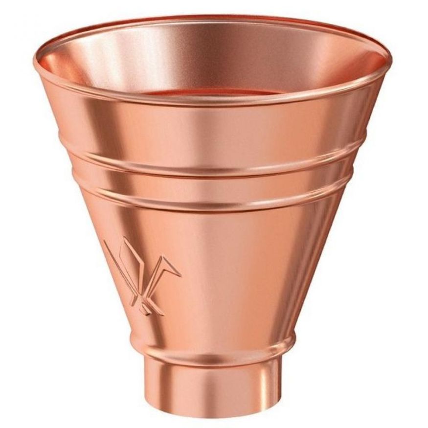 Водосборная воронка круглая Aquasystem, медь 125/90 купить в Сочи