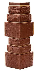 Угол T-Сайдинг, Дикий Камень Коричневый купить в Сочи