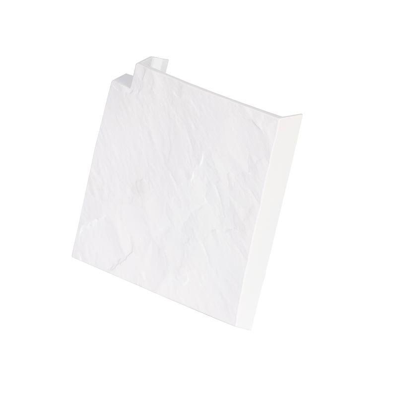 Угловая накладка для бордюра в белом цвете купить в Сочи