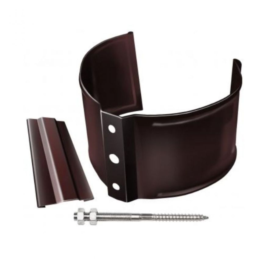 Кронштейн для трубы на кирпич, Grand Line, Коричневый (RAL 8017) купить в Сочи
