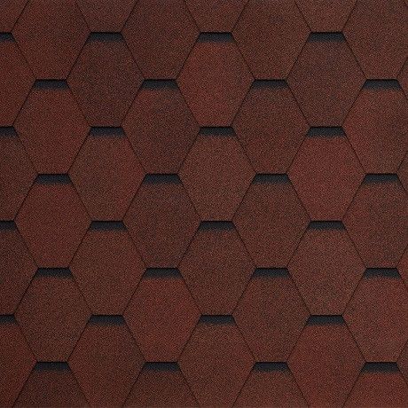 Гибкая черепица Tegola GARDA rosso 409 купить в Сочи