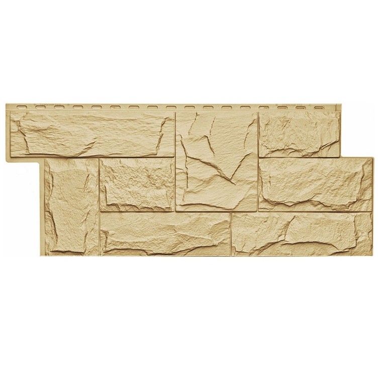 Фасадная панель T-Сайдинг, Гранит Леон Желтый купить в Сочи