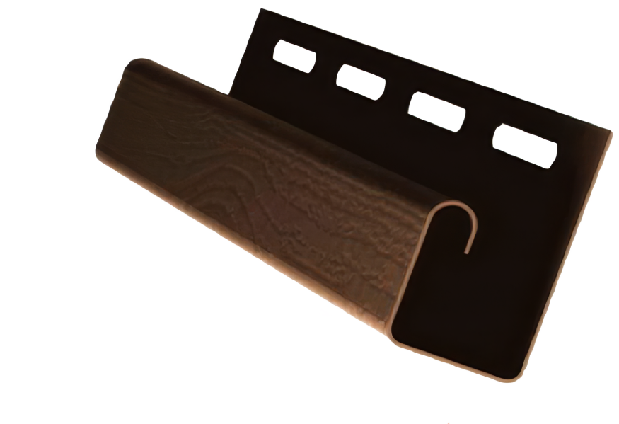 Коричневый J-профиль для сайдинга купить в Сочи