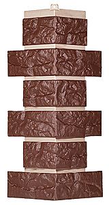 Угол T-Сайдинг, Кирпич Лондон Брик Коричневый купить в Сочи