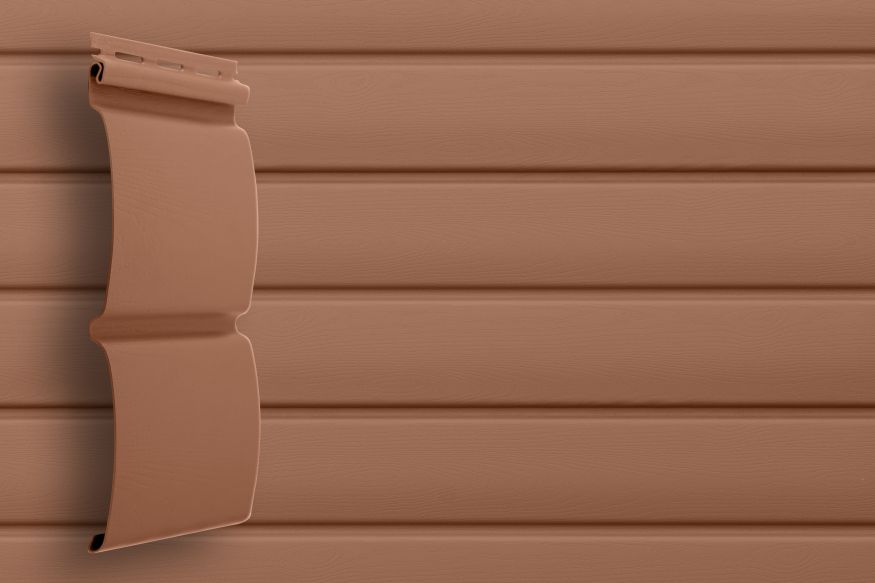 Сайдинг Grand Line, Блок-хаус D4.8 Цвет: Темно-бежевый купить в Сочи