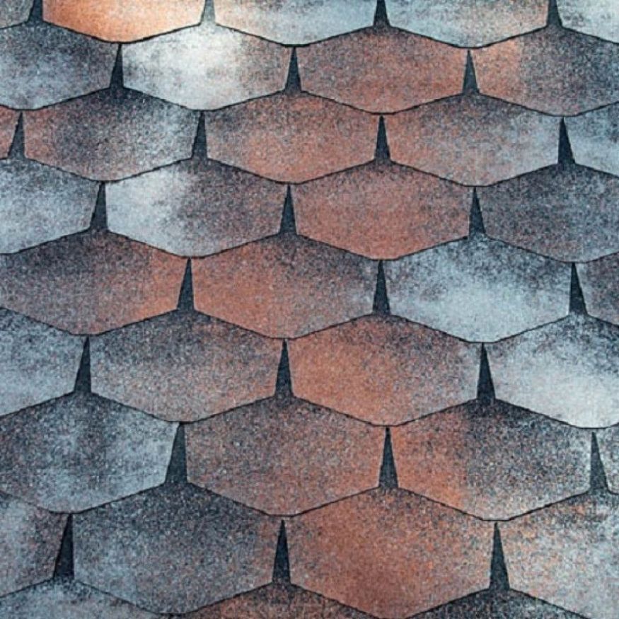 Гибкая черепица KATEPAL FORTE гавана серо-коричневая купить в Сочи