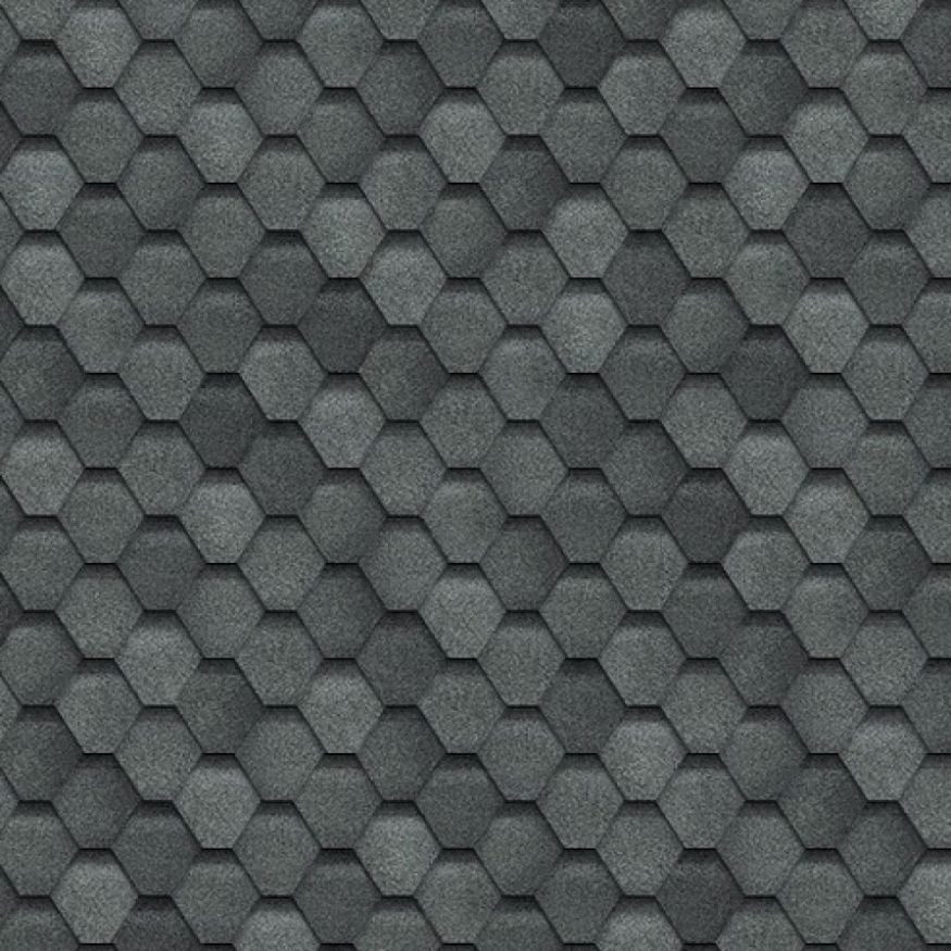 Гибкая черепица Shinglas, Финляндия, Соната, Цвет: Серый. купить в Сочи