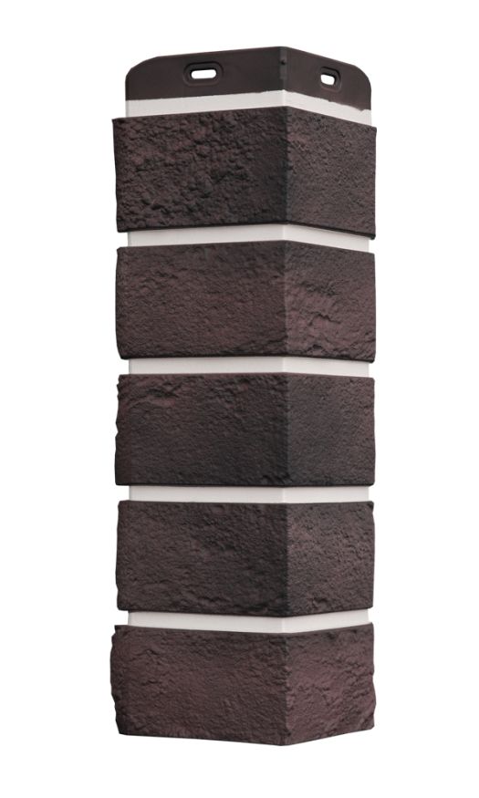 Угол наружный Grand Line, Состаренный кирпич Design Plus, Кофе (Белый шов) купить в Сочи