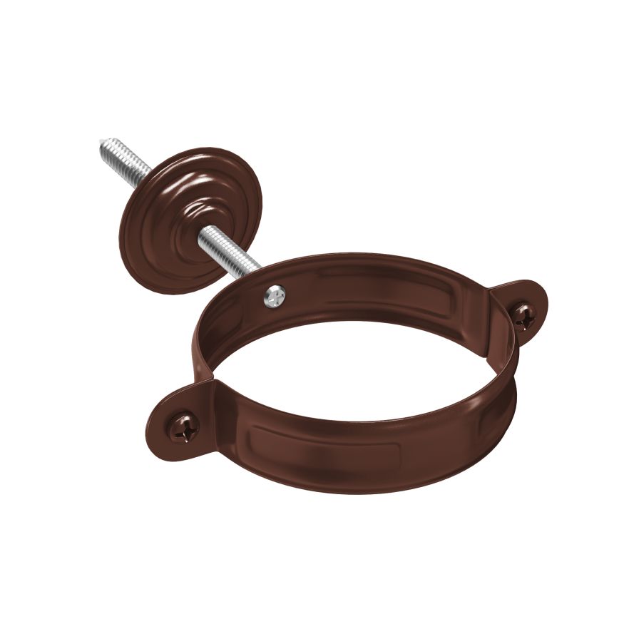 Хомут с комплектом крепления Aquasystem, RAL 8017 Коричневый 150/100 купить в Сочи