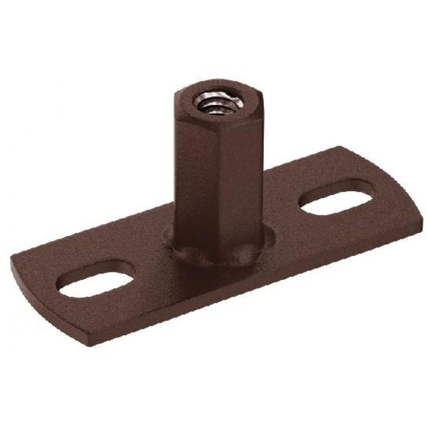 Держатель для хомута Aquasystem под метиз, RAL 8017, коричневый матовый, 150/100 купить в Сочи