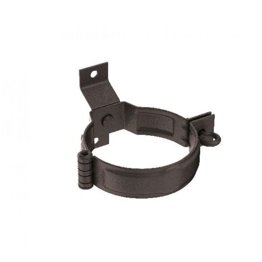 Декоративный хомут для труб под дерево с креплениями, Aquasystem, RR 32 Тёмно-коричневый матовый 150/100. купить в Сочи