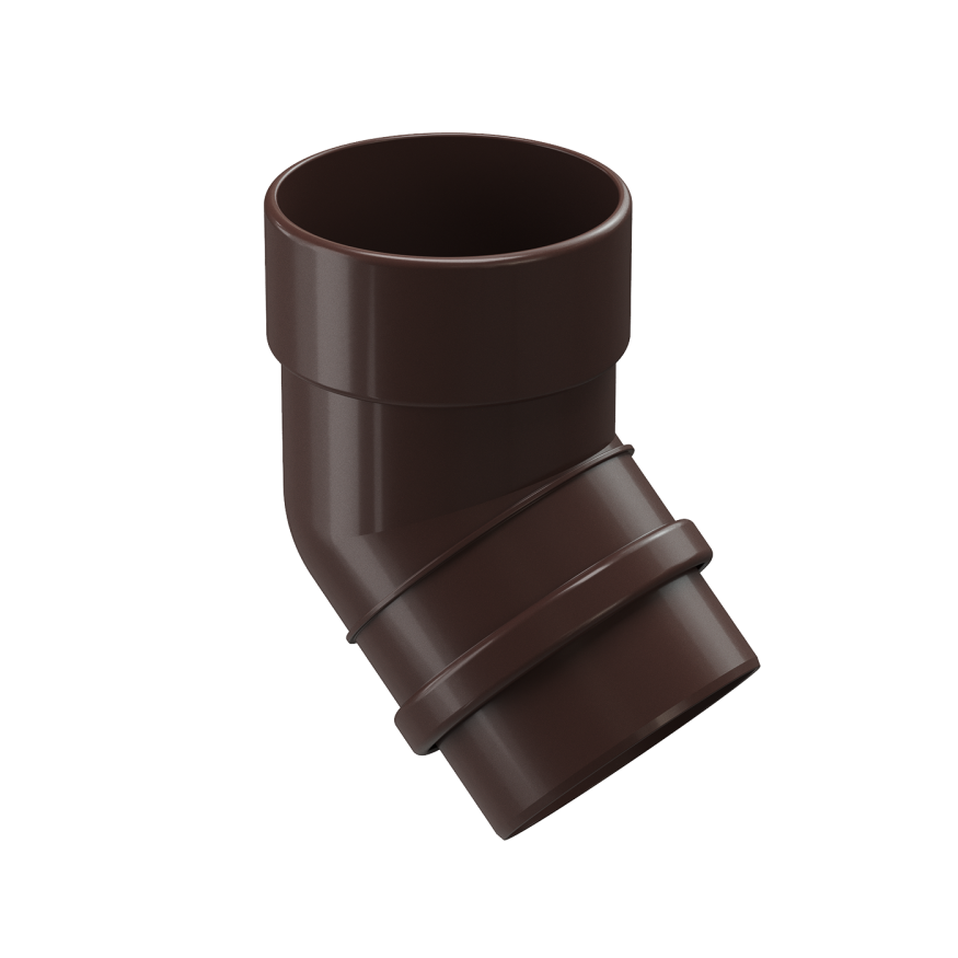 Колено водосточное 45˚ Docke Lux, Шоколад купить в Сочи
