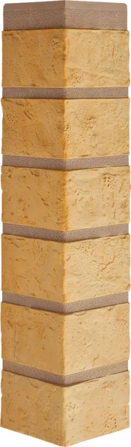 Наружный угол Альта-Профиль Кирпич Желтый купить в Сочи