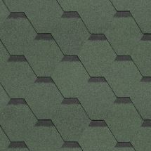 Гибкая кровля Shinglas, Ультра, Самба, Малахит.