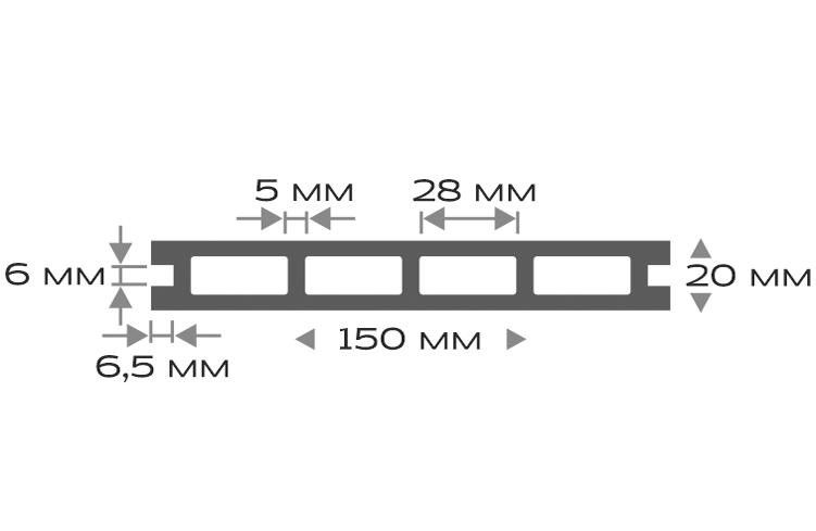 Террасная доска ДПК Outdoor 3D HAVANA/Чёрный вельвет купить в Сочи