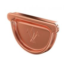 Универсальная заглушка с резиновым уплотнителем Aquasystem, медная, 125/90