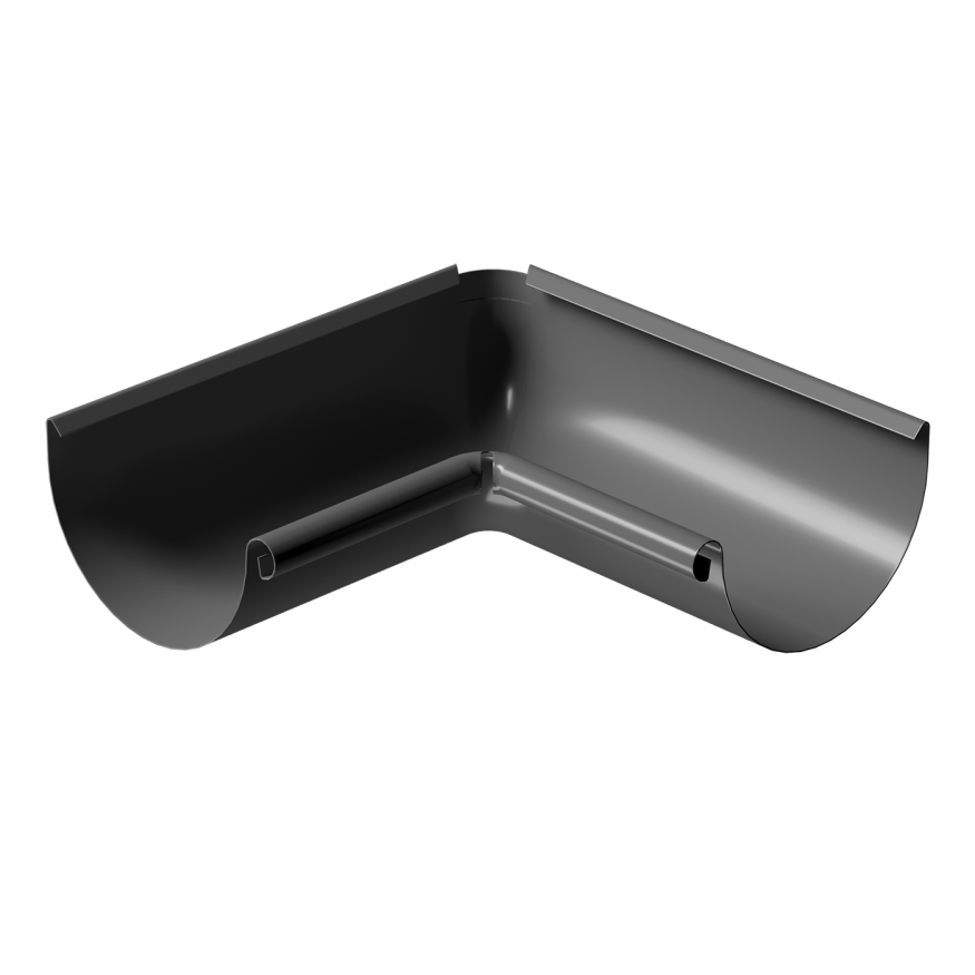 Внутренний угол желоба 90˚, Docke Stal Premium, Цвет графит купить в Сочи