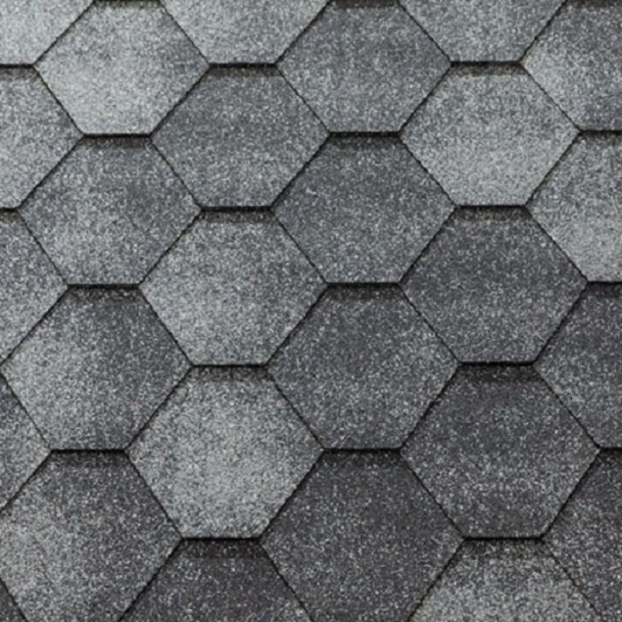 Гибкая черепица KATEPAL JAZZY серого цвета купить в Сочи