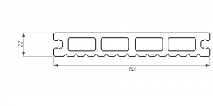 Террасная доска из ДПК WOODVEX Select Венге Colorite  купить в Сочи