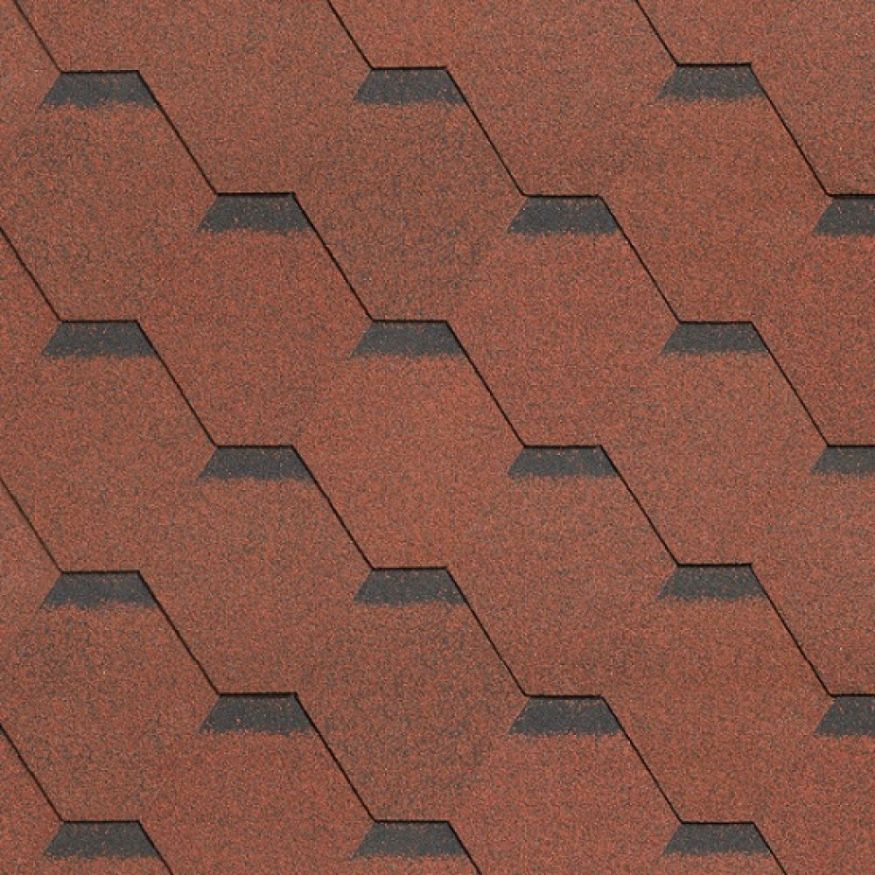 Гибкая черепица Shinglas, Ультра, Самба, Рубин. купить в Сочи