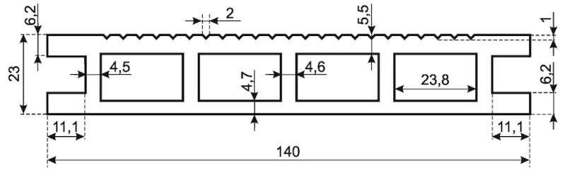 Террасная доска ДПК POLIVAN GROUP 3D+вельвет пустотелая двухсторонняя DENPASAR темно-коричневая. купить в Сочи