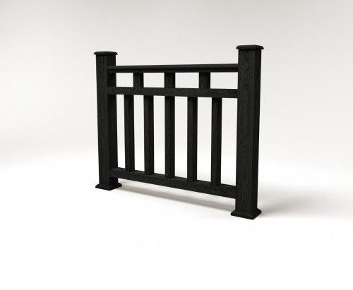 Ограждение из композитного древесно-полимерного материала FG1 кварц купить в Сочи