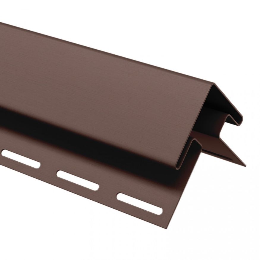 Внешний угол для сайдинга, коричневый купить в Сочи