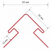 Внешний угол для сайдинга, коричневый