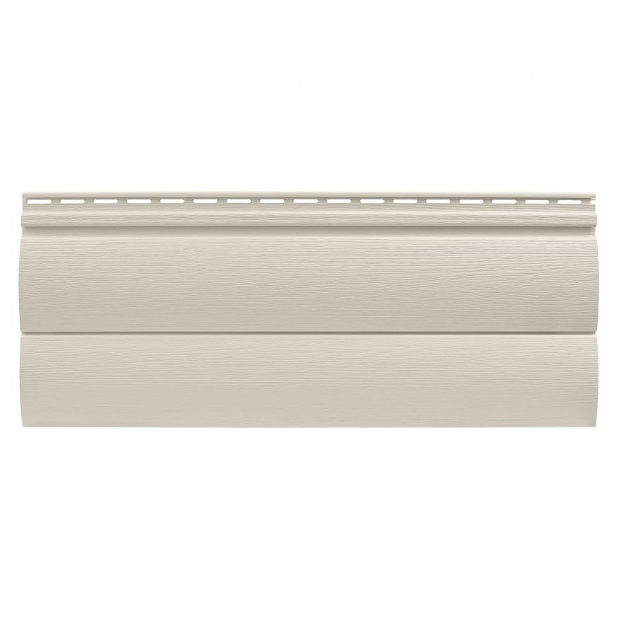 Виниловый сайдинг Tecos, двойной оцилиндрованный брус, Слоновая кость купить в Сочи