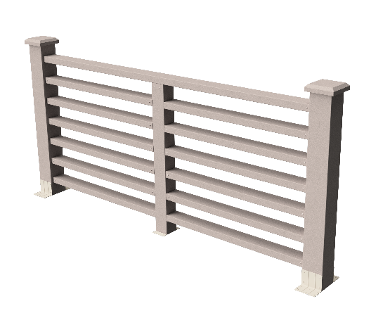 Ограждение декоративное ДПК GRINDERDECO Марсело, выбеленный дуб купить в Сочи