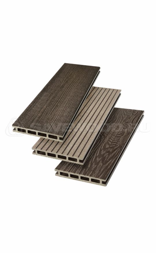 Террасная доска ДПК SaveWood, SW Carpinus (R), Темно-коричневый купить в Сочи