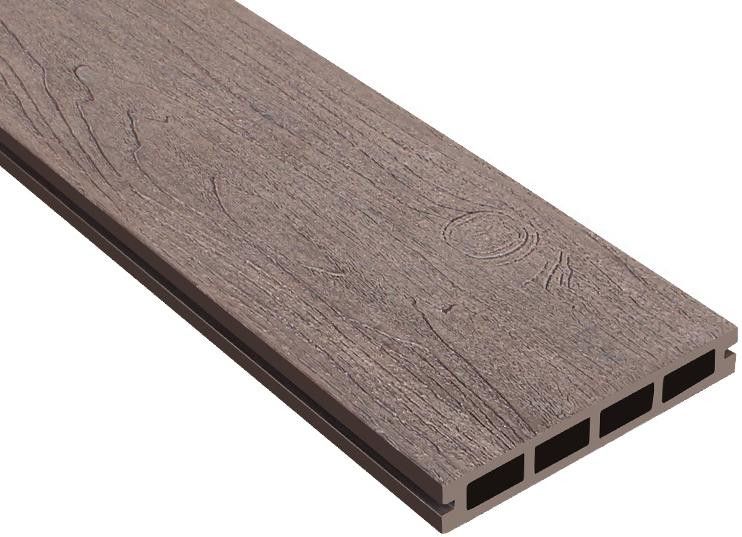Террасная доска ДПК Outdoor 3D NEVADA/CALIFORNIA коричневая микс купить в Сочи