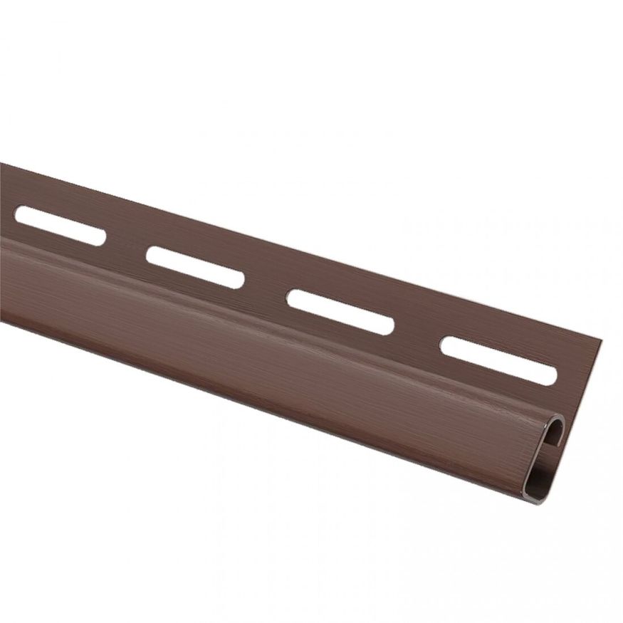 Коричневая финишная планка для сайдинга купить в Сочи