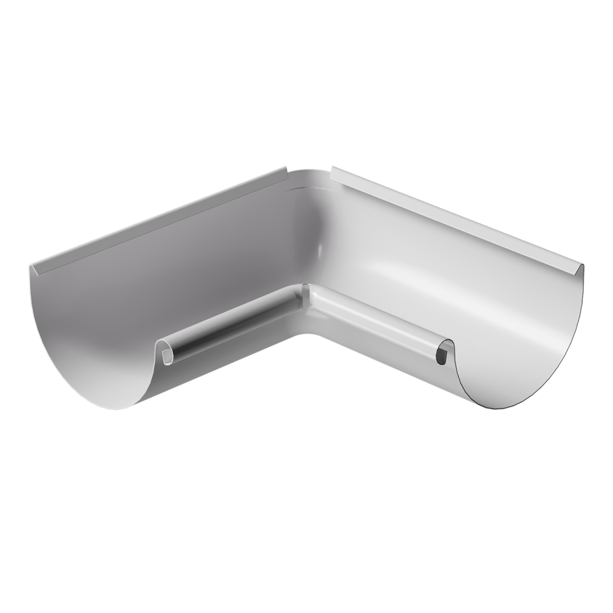 Внутренний 90˚ угол желоба Docke Stal Premium, цвет Пломбир купить в Сочи