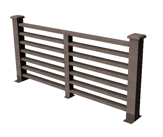 Декоративное ограждение ДПК GRINDERDECO Марсело в цвете венге купить в Сочи