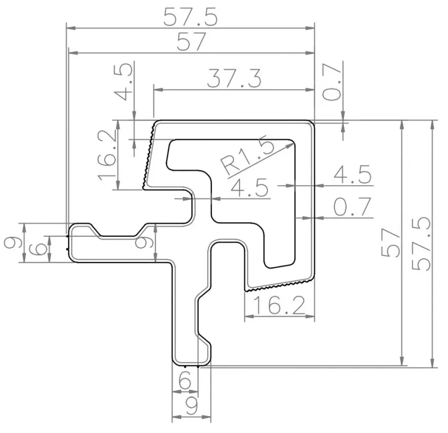 Угол внешний для фасадной панели из ДПК Polivan Group CO-EX MIX, Grey dark купить в Сочи