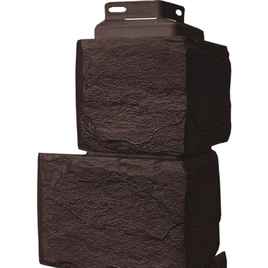 Наружный угол FineBer Камень природный, Коричневый купить в Сочи