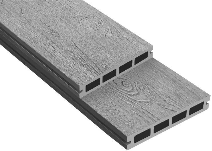 Террасная доска ДПК Outdoor 3D NEVADA/CALIFORNIA в сером цвете. купить в Сочи