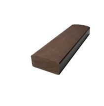 Лавочный брус Ecodecking Некст полнотелый брашированный, Шоколад