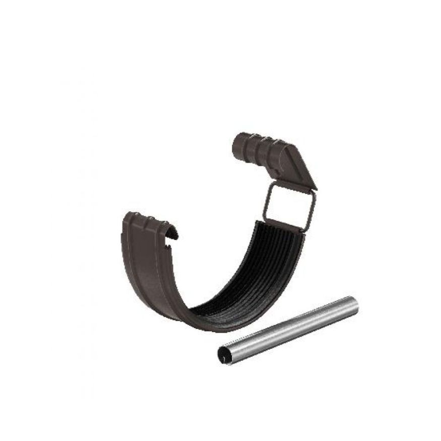 Соединитель для желоба Aquasystem, RR 32, тёмно-коричневый, 125/90 в комплекте купить в Сочи