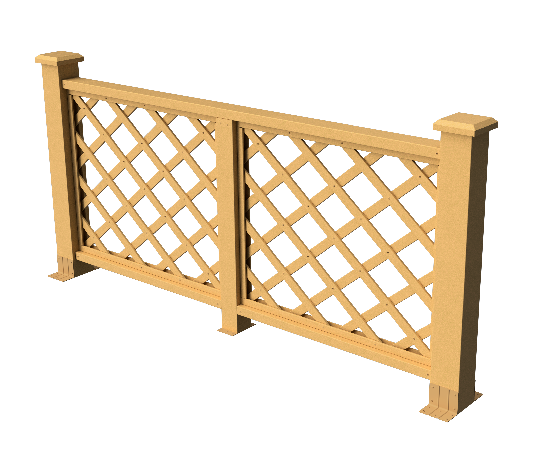 Декоративное ограждение из ДПК GRINDERDECO Ламбет песчаник купить в Сочи