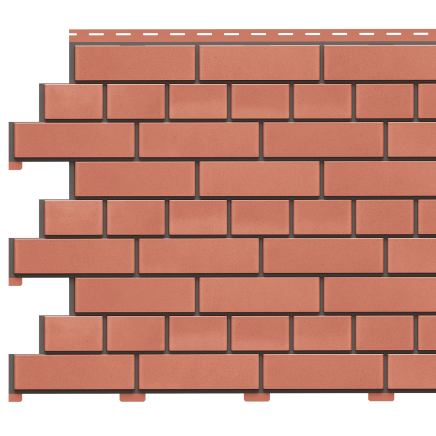 Фасадная панель Доломит, Кирпич, Красный купить в Сочи