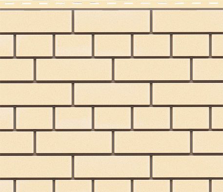 Фасадная панель Доломит, Прокрашенный кирпич, Светло-желтый оттенок. купить в Сочи