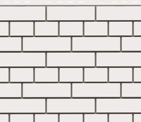 Фасадная панель Доломит, Белый прокрашенный кирпич купить в Сочи