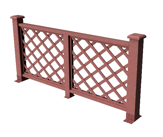 Декоративное ограждение из ДПК GRINDERDECO Ламбет мербау купить в Сочи