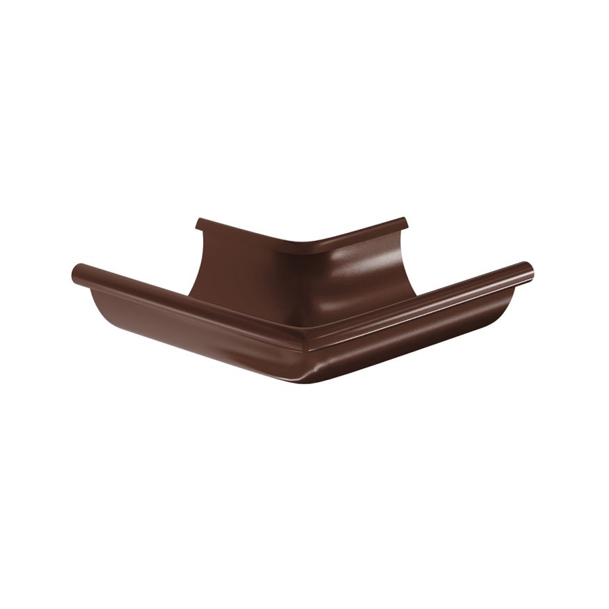 Угол желоба наружный Aquasystem, RAL 8017 Коричневый 150/100 купить в Сочи