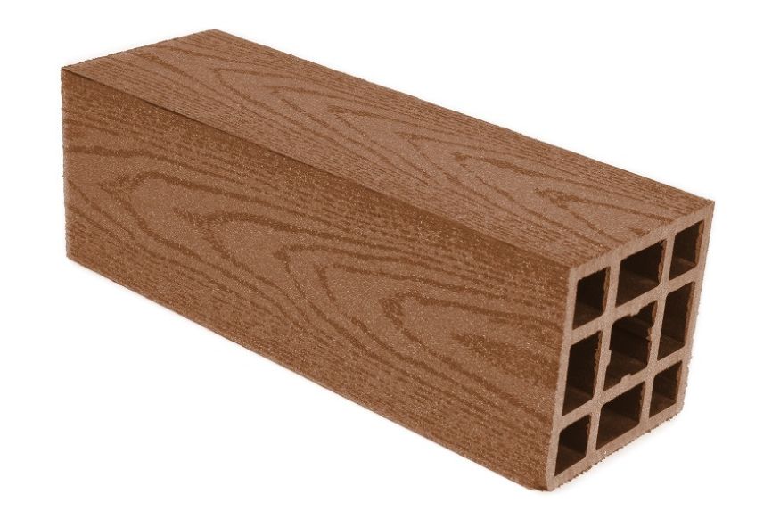 Столб гладкий ДПК AITEXPLAST цвет какао купить в Сочи