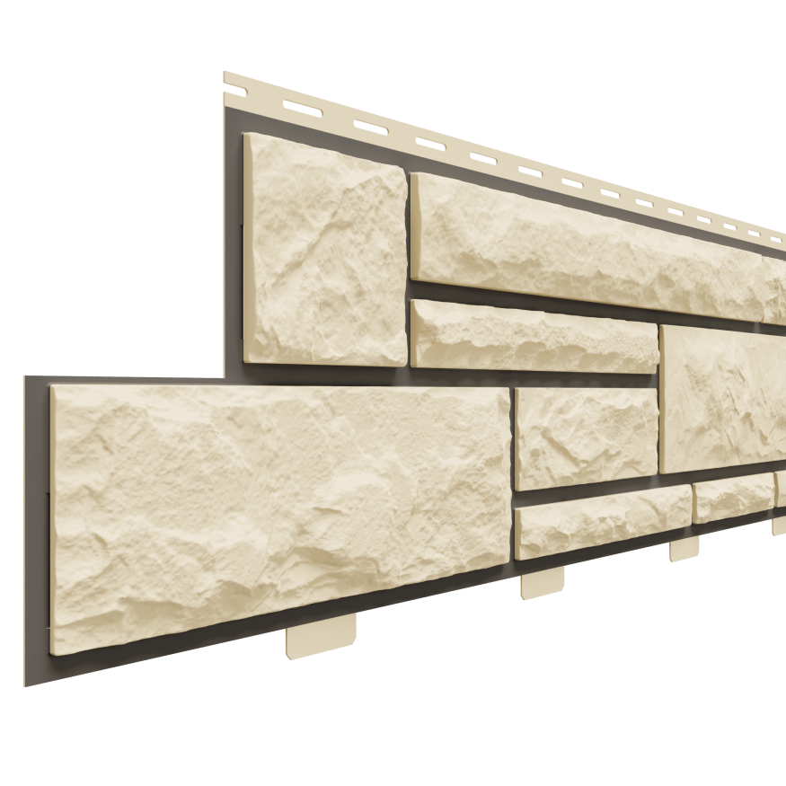 Фасадные панели Доломит, Брусчатка Доломит, Бежевый 3000 мм купить в Сочи