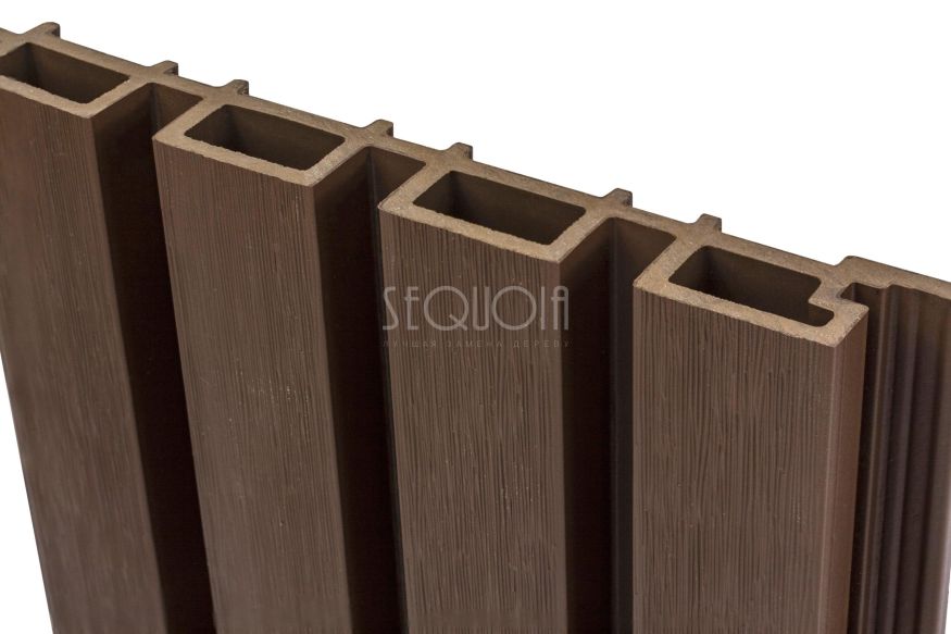 Доска фасадная SEQUOIA co-extrusion Коричневая купить в Сочи