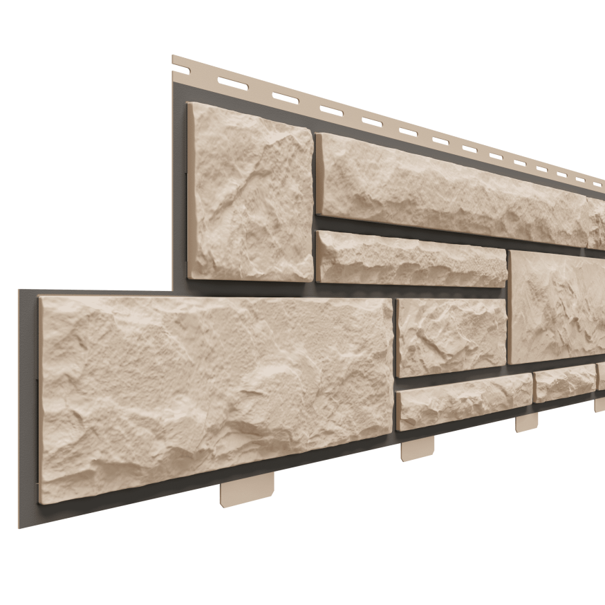Фасадные панели Доломит, Брусчатка Доломит, Орех 3000 мм купить в Сочи